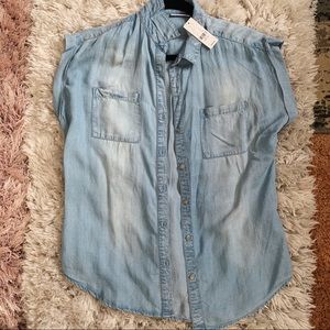 NWT New York & Company Denim Vest - Size: M